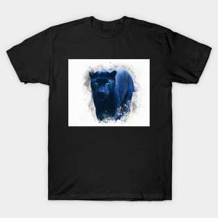 Panther Animal Wildlife Jungle Nature Adventure Free Travel Digital Painting T-Shirt